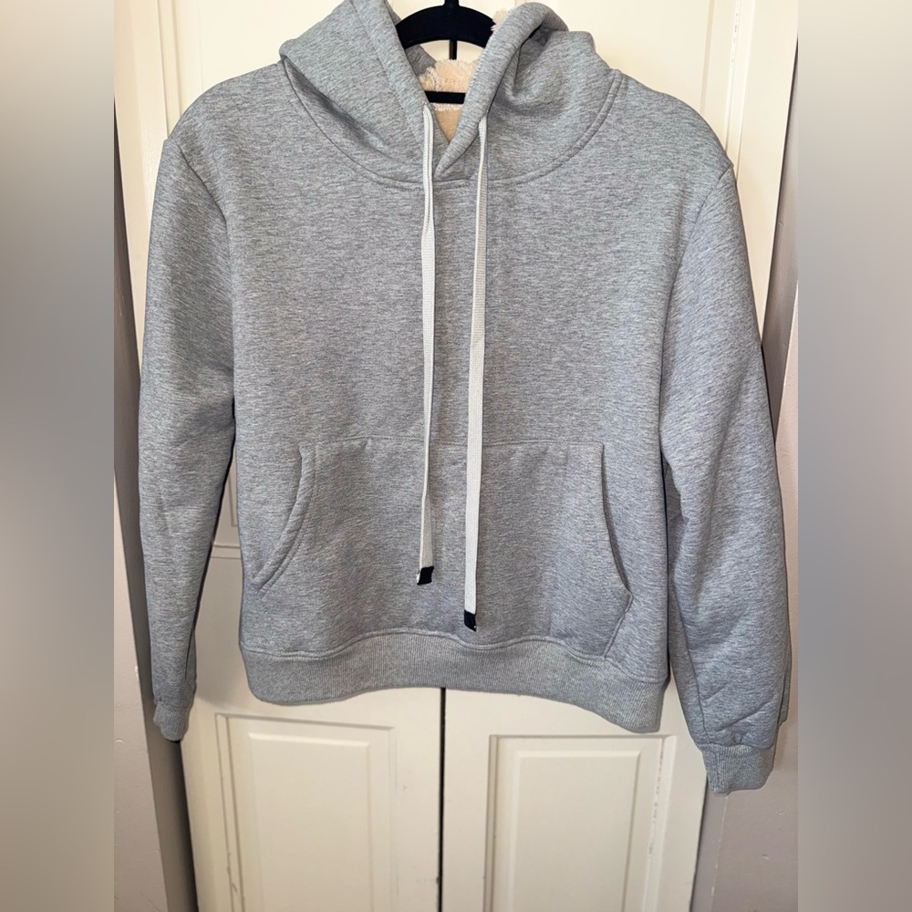 Gray Hoodie with Front Pocket